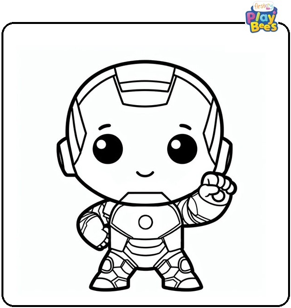 Cute Iron Man Coloring Page Cute Iron Man Coloring Page