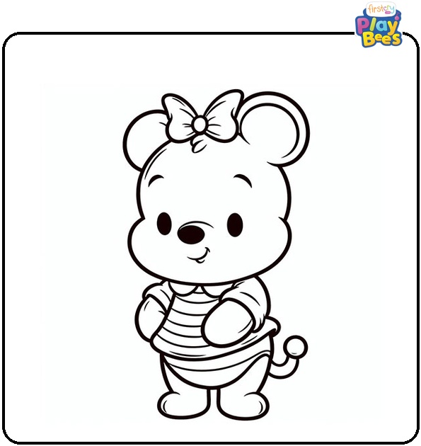 Cute Winnie The Pooh Coloring Page Cute Winnie The Pooh Coloring Page