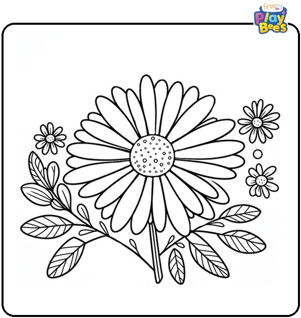 Daisy Flower Coloring Page