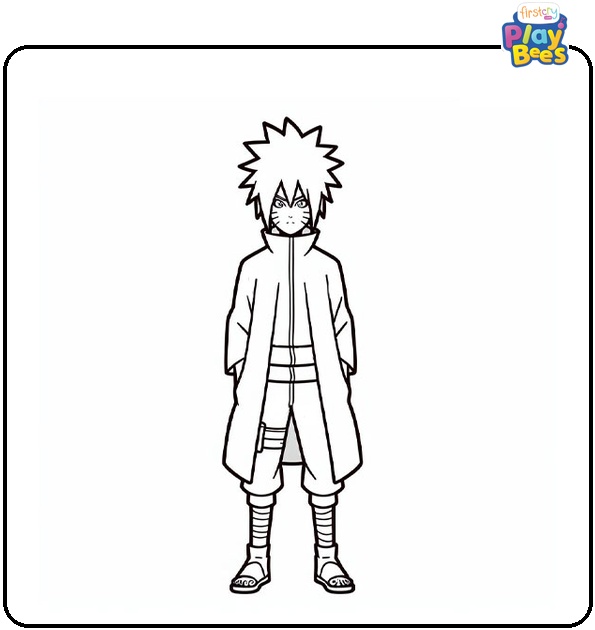 Deidara From Naruto Coloring Page Deidara From Naruto Coloring Page