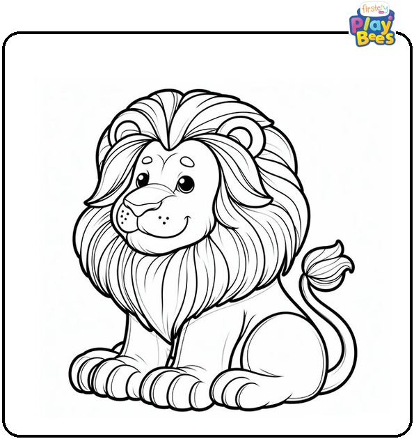 Detailed Lion Coloring Page