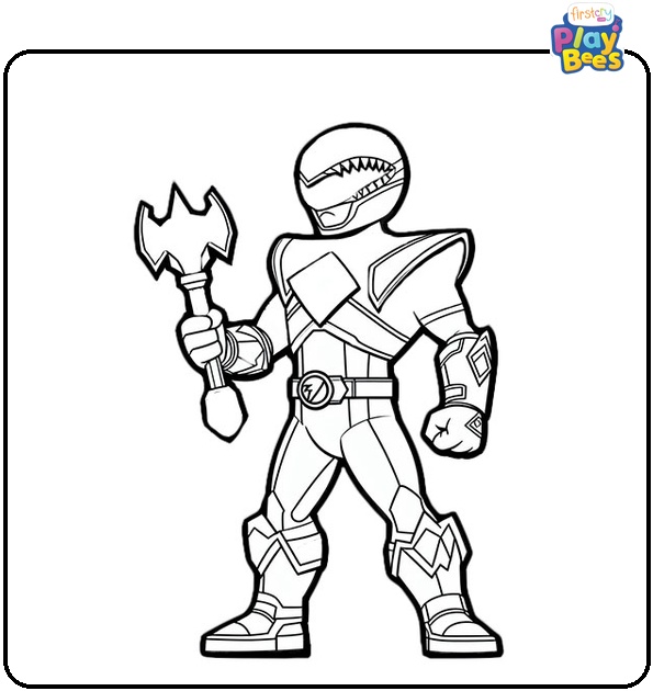 Dino Charge Power Rangers Coloring Page Dino Charge Power Rangers Coloring Page
