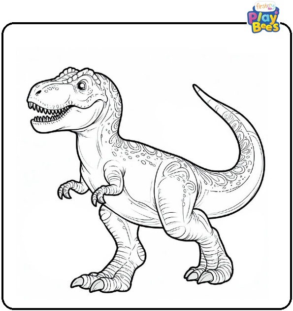 Dinosaur T-Rex Coloring Page