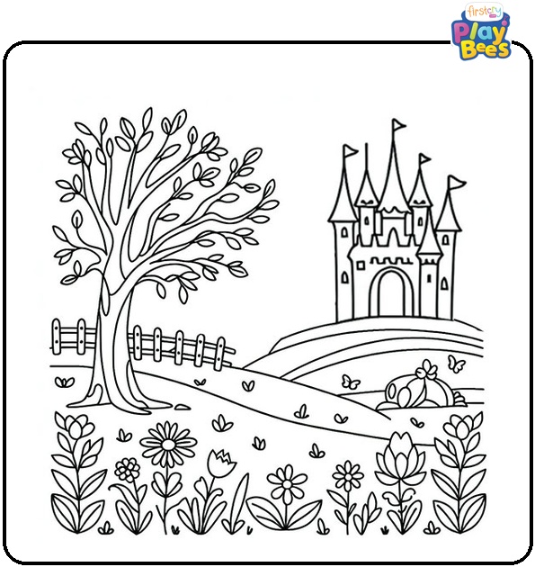 Disney Spring Coloring Page