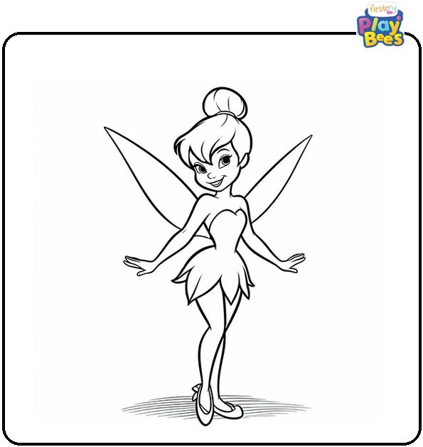 Disney Tinkerbell Coloring Page Disney Tinkerbell Coloring Page