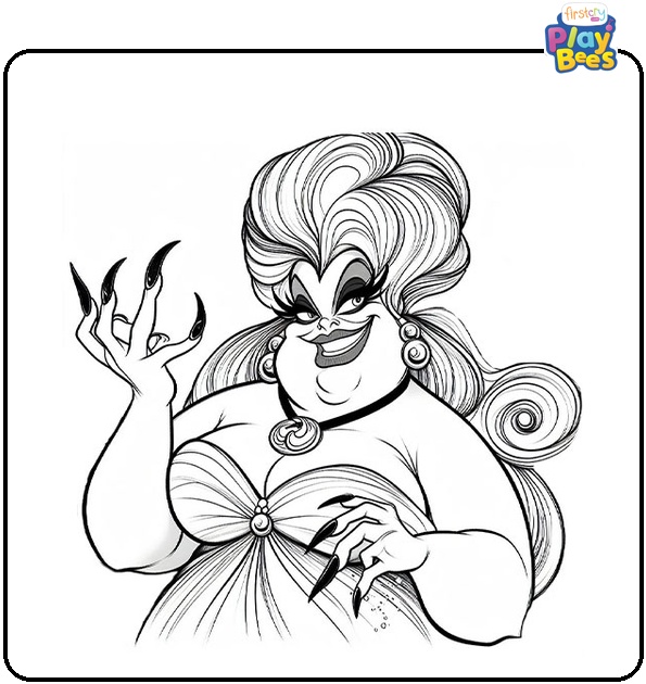 Disney Ursula Coloring Page