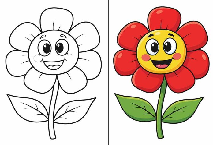 Flower Coloring Pages – Free Printable Sheets & Pictures