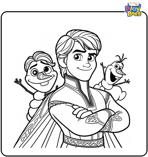 Kristoff Frozen Coloring Page Kristoff Frozen Coloring Page