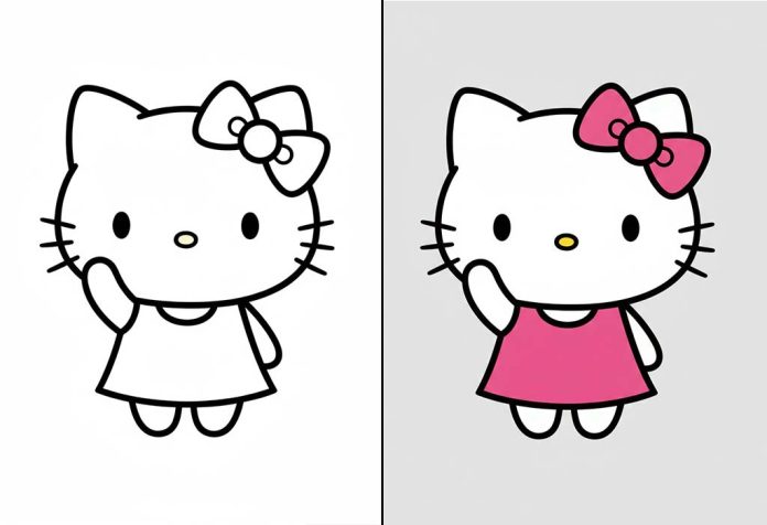 Hello Kitty Coloring Pages – Free Printable Worksheets & Images