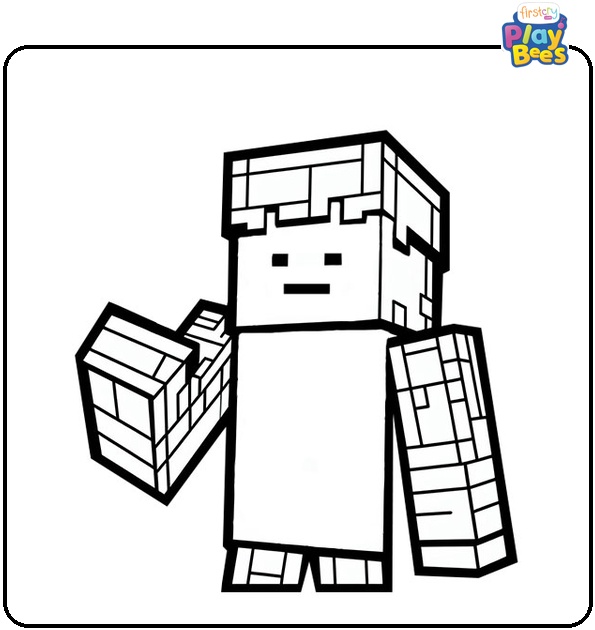 Herobrine Minecraft Coloring Page Herobrine Minecraft Coloring Page
