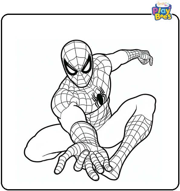 Homecoming Spider-Man Coloring Page Homecoming Spider-Man Coloring Page
