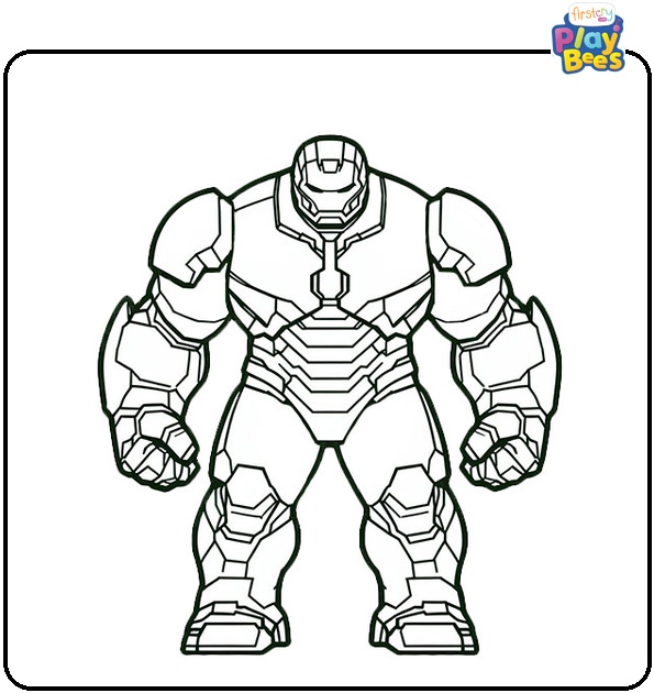 Hulk Buster Coloring Page Hulk Buster Coloring Page