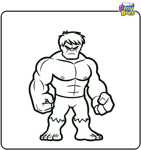 Hulk Cartoon Coloring Page Hulk Cartoon Coloring Page