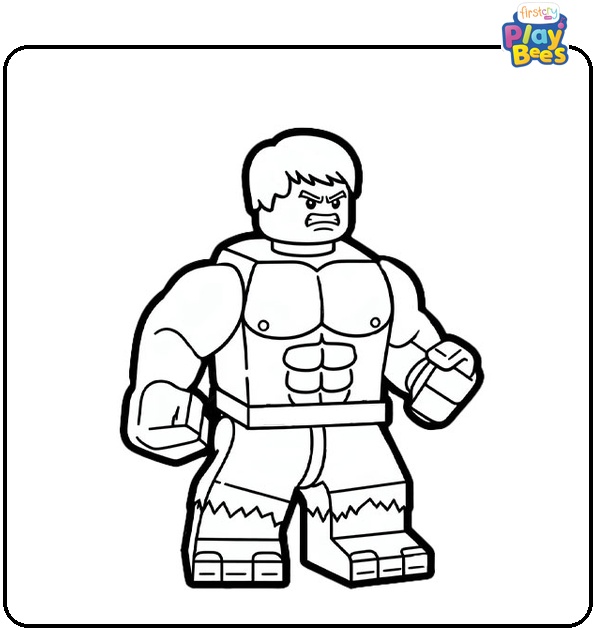 Hulk Lego Coloring Page Hulk Lego Coloring Page
