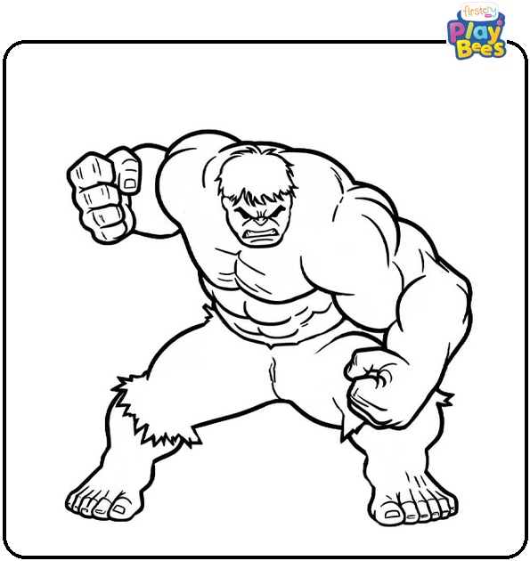Hulk Smash Coloring Page Hulk Smash Coloring Page