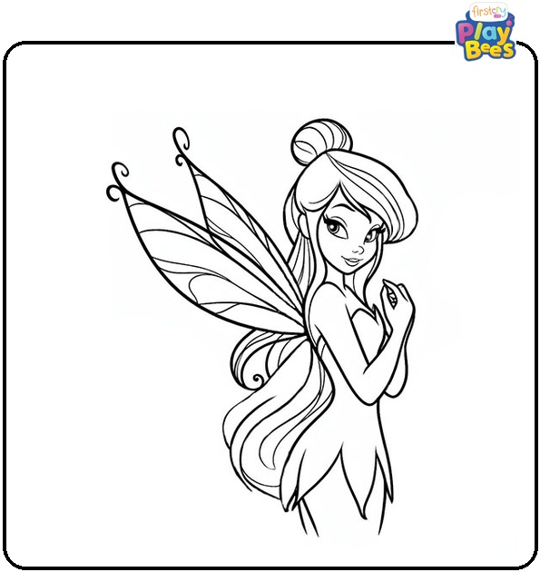 Iridessa from Tinkerbell Coloring Page Iridessa from Tinkerbell Coloring Page