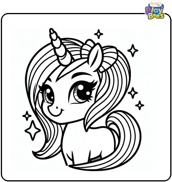 Jojo Siwa Unicorn Colouring Page