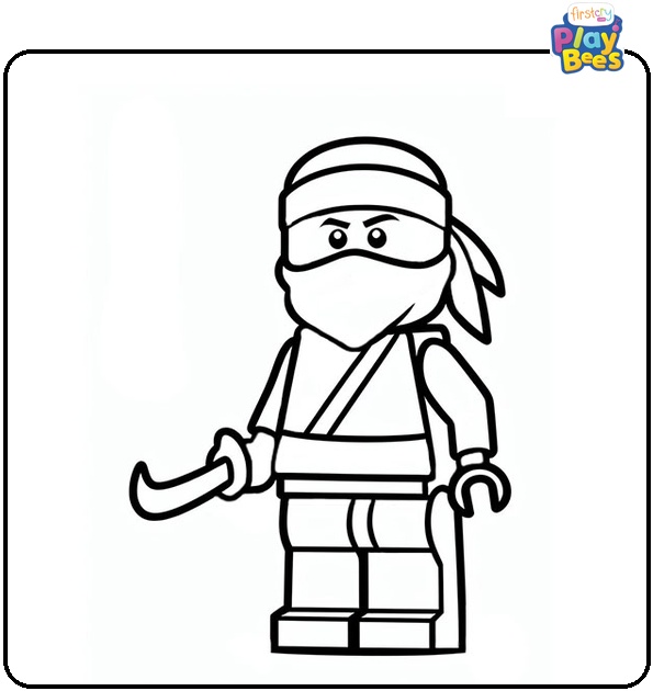 Lego Ninja Coloring Page Lego Ninja Coloring Page