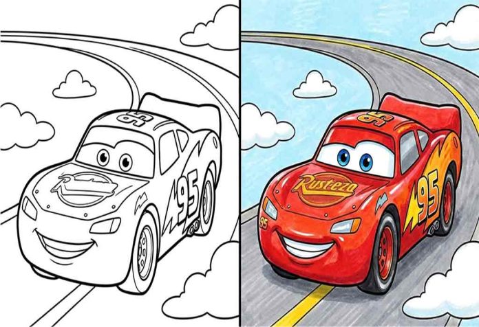 Lightning McQueen Coloring Pages – Free Printables for Kids