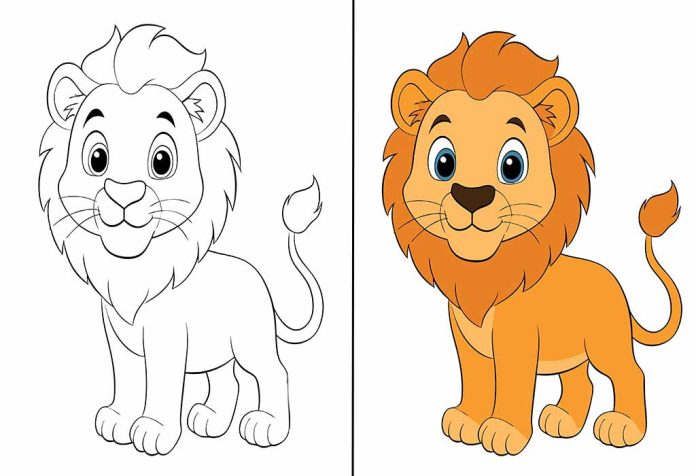 Lion Coloring Pages – Free Printables for Kids
