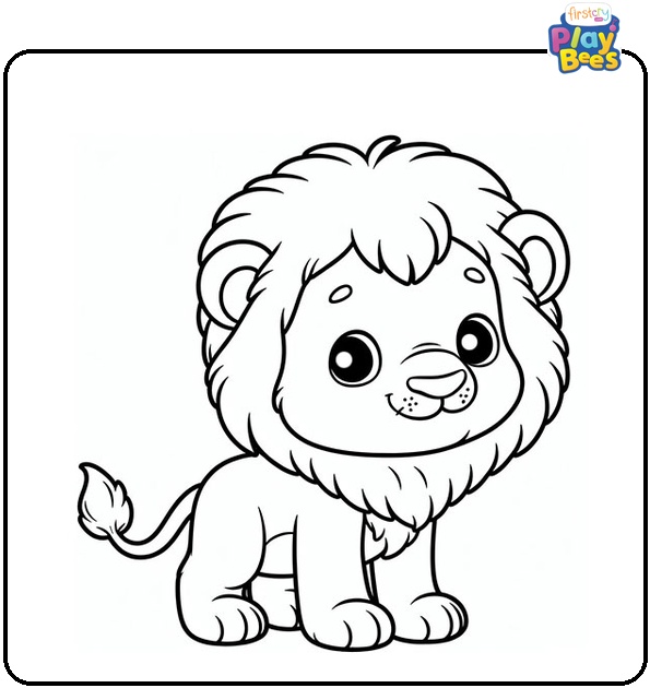 Lion Cub Coloring Page