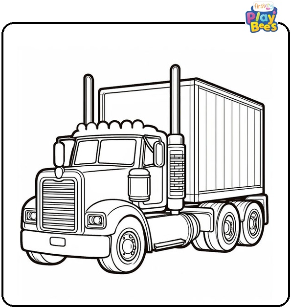 Mack Truck Coloring Page