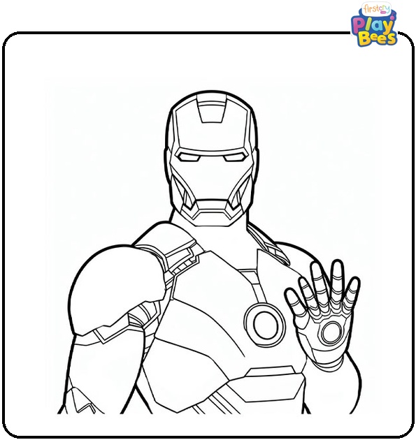 Marvel Iron Man Coloring Page Marvel Iron Man Coloring Page