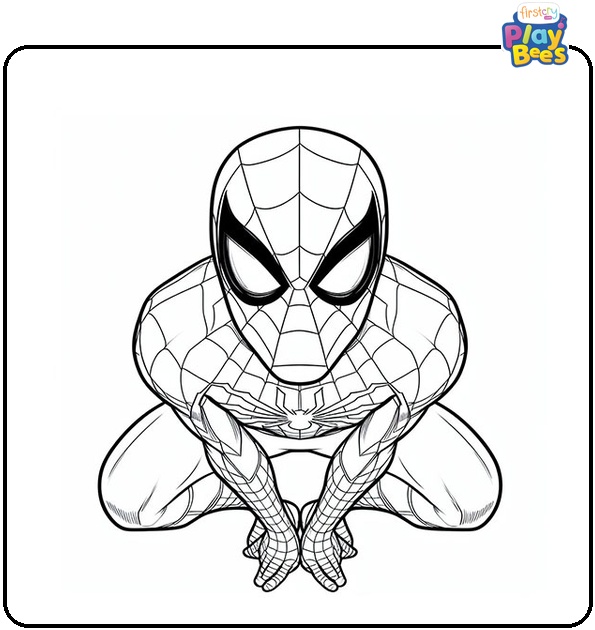 Marvel Spiderman Coloring Page Marvel Spiderman Coloring Page