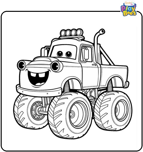 Mater Monster Truck Coloring Page Mater Monster Truck Coloring Page