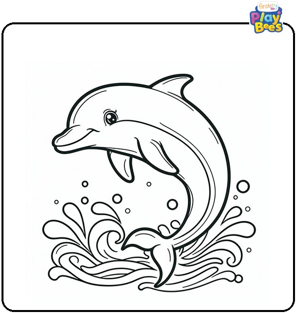 Miami Dolphin Coloring Page