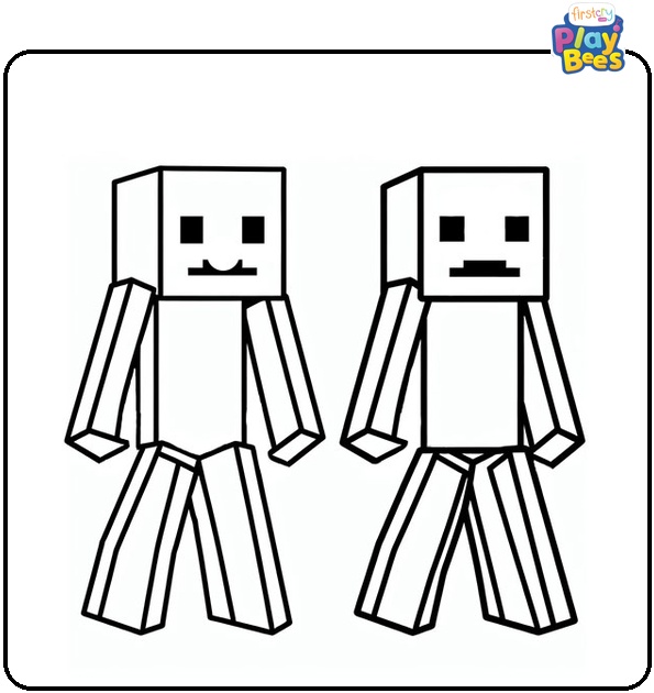 Minecraft Enderman Coloring Page Minecraft Enderman Coloring Page