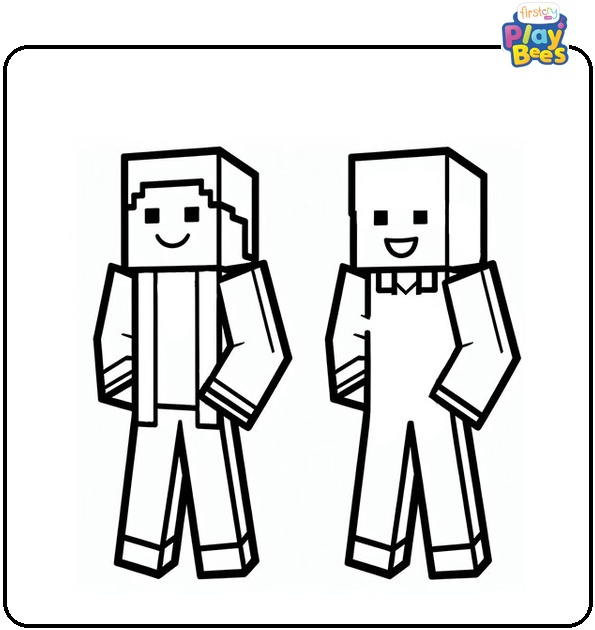 Minecraft Villager Coloring Page Minecraft Villager Coloring Page