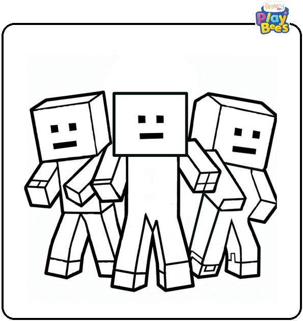 Minecraft Zombie Coloring Page Minecraft Zombie Coloring Page