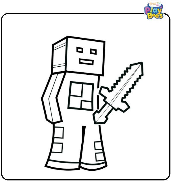Minecraft Alex Coloring Page Minecraft Alex Coloring Page