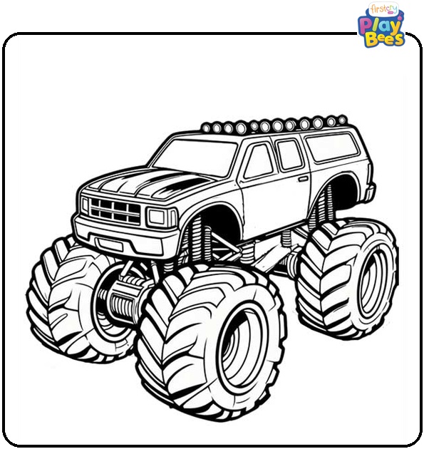 Monster Jam Truck Coloring Page Monster Jam Truck Coloring Page