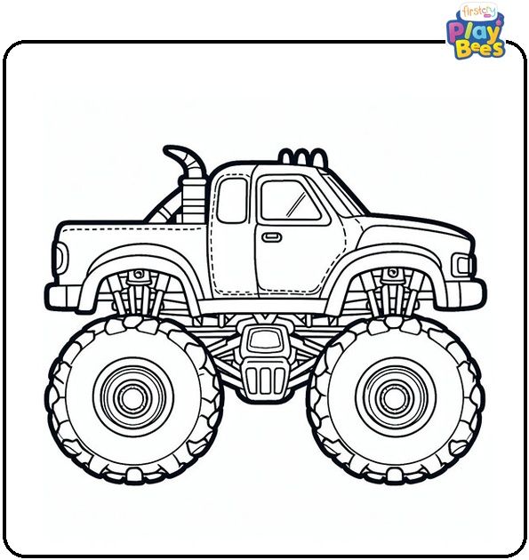 Monster Truck Coloring Page