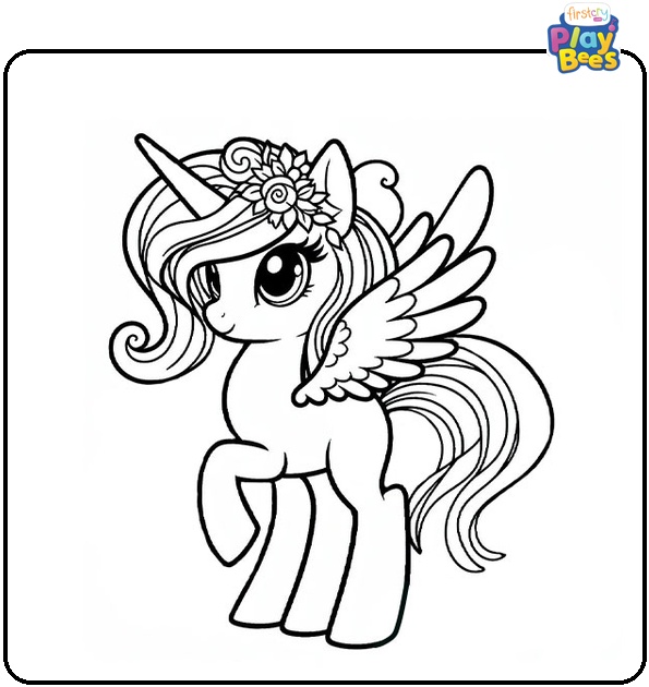 My Little Pony Alicorn Coloring Page