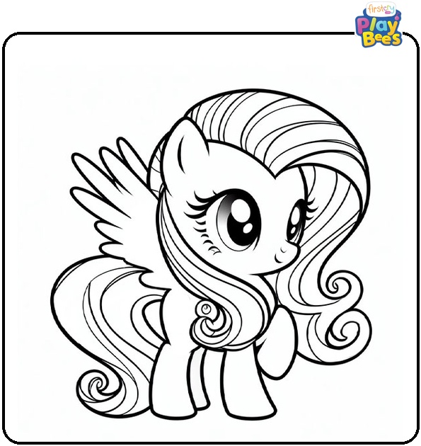 My Little Pony Fluttershy Coloring Page