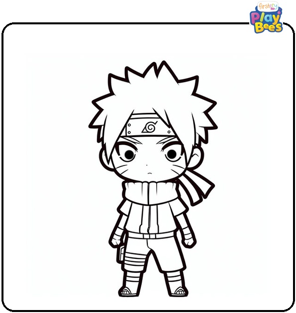 Naruto Chibi Coloring Page Naruto Chibi Coloring Page