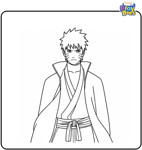 Naruto Hokage Coloring Page Naruto Hokage Coloring Page