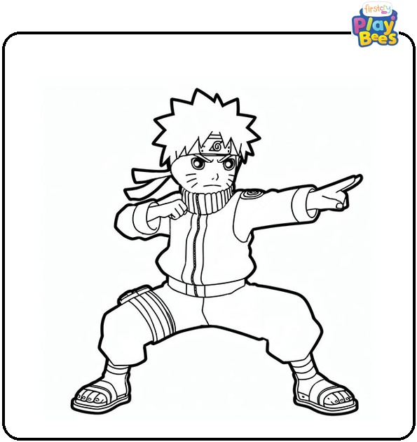 Naruto Rock Lee Coloring Page Naruto Rock Lee Coloring Page