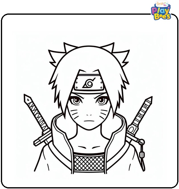 Naruto Tenten With Her Weapons Coloring Page Naruto Tenten With Her Weapons Coloring Page