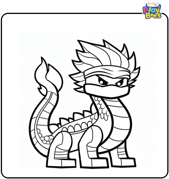 Ninjago Dragon Coloring Page
