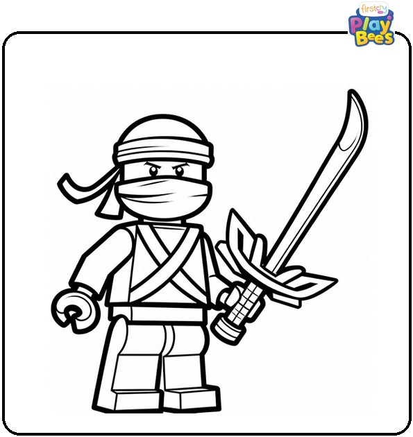 Ninjago Jay Coloring Page
