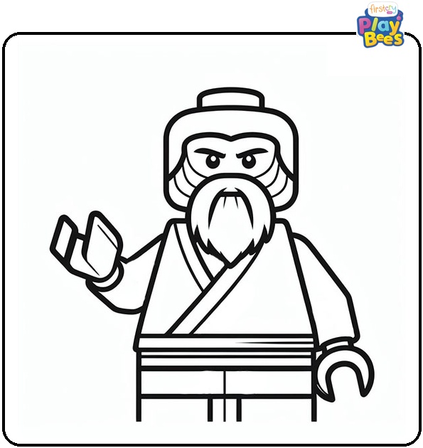 Ninjago Sensei Wu Coloring Page