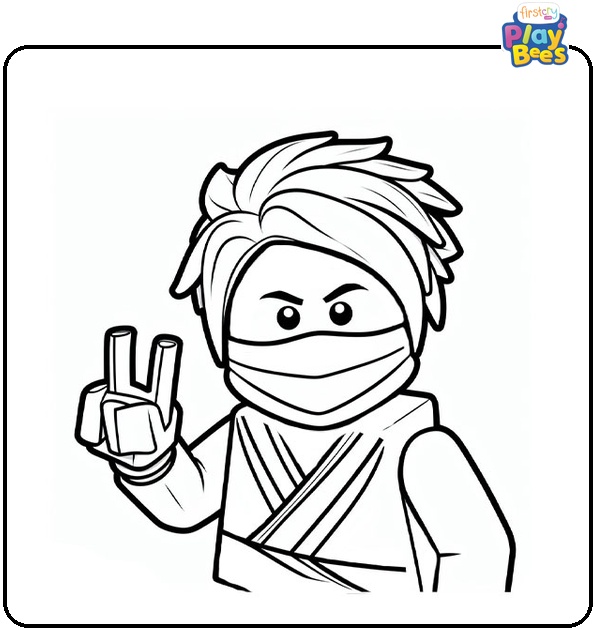 Ninjago Zane Coloring Page