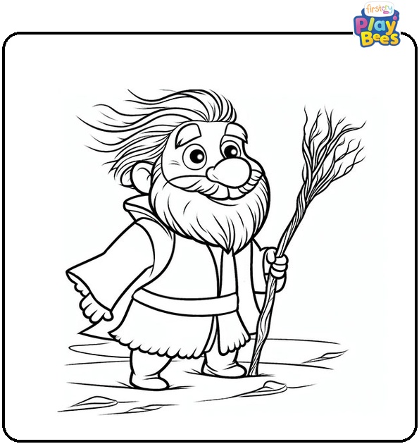 Oaken Frozen Colouring Page Oaken Frozen Colouring Page