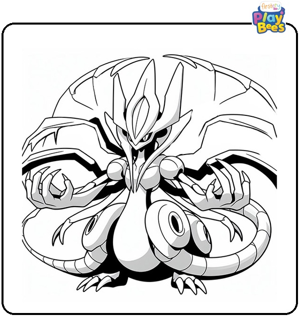 Pokemon Dark Darkrai Coloring Page