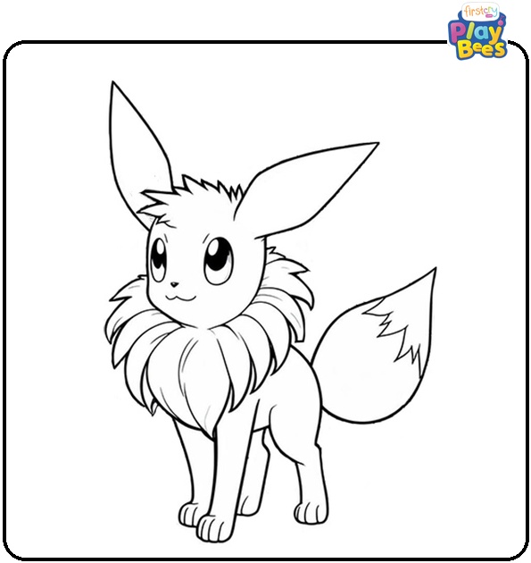 Pokemon Eevee Evolution Coloring Page