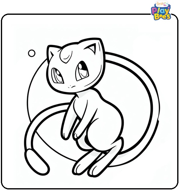 Pokemon Mew Coloring Page